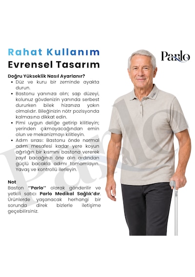 Akıllı Baston - Denge Bastonu Oynar Başlıklı Ayarlanabilir Yüksek Kalite Denge Bastonu Yürüme Bastonu Hafif Denge Çubuğu