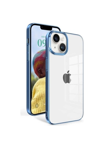 Apple Uyumlu iPhone 14 Kılıf Zore Sun Kapak Mavi Açık