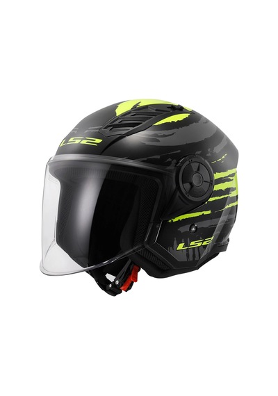 Ls2 Aırflow 2 Brush Siyah-neon Sarı Kask Neon Sarı