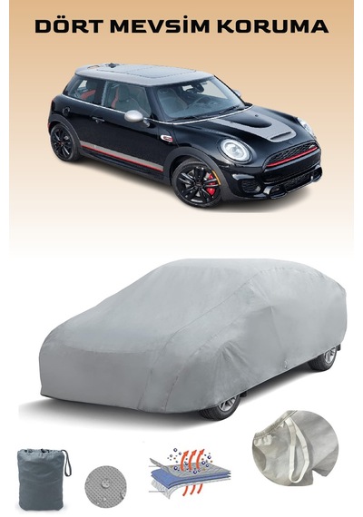 Gri Mini Cooper Knight Araba Brandası, Oto Örtüsü, Araba Çadırı Gri