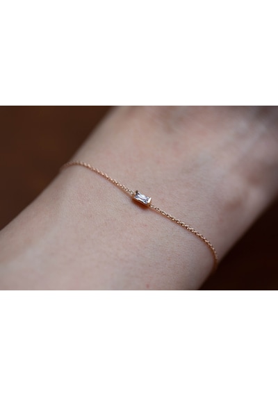 Reis Kuyumculuk T1568 Baget Swarovski Bilezik Altın Bilezik
