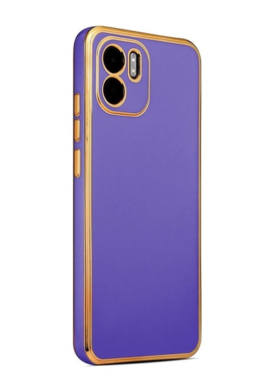 Xiaomi Redmi A1 Kılıf Zore Bark Kapak Derin Mor