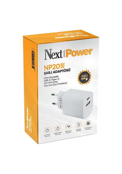 NextPower NP20W Hızlı Şarj Adaptörü