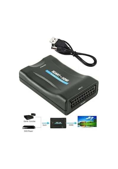 Maxgo 3016 Scart To Hdmi Av Video Dönüştürücü Adaptör