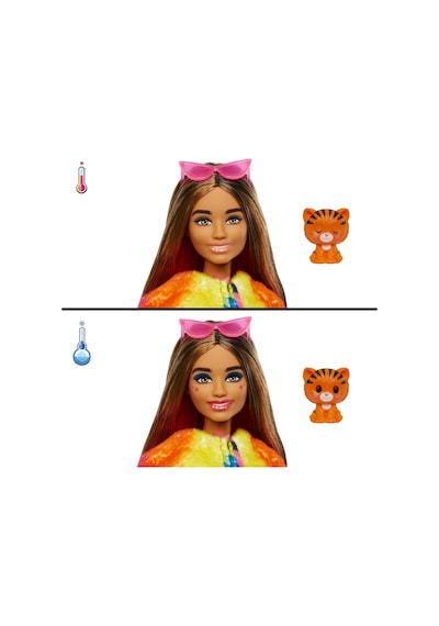 Barbie Cutie Reveal Bebekler Barbie Tropikal Orman Serisi - Kaplan HKP99