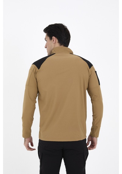 Camp Scoutland Camp137 Outdoor Tactical Su iticili Erkek Hardal Taktik Sweatshirt Hardal