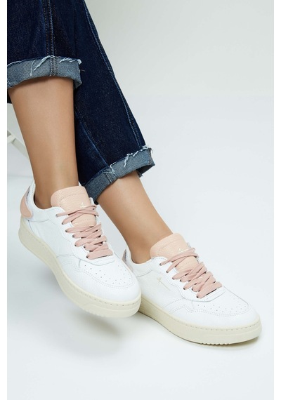 Fourline Kadın Hakiki Deri Pembe Sneakers & Spor Ayakkabı 991 Low Max Bn Ayk Y23 Rosa Pembe