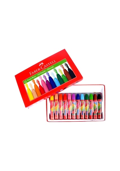 Faber-castell Mercanlı Kurşun Kalem Kırmızı Kalem Ve 12 Li Kuru Sulu Keçeli Pastel Boya