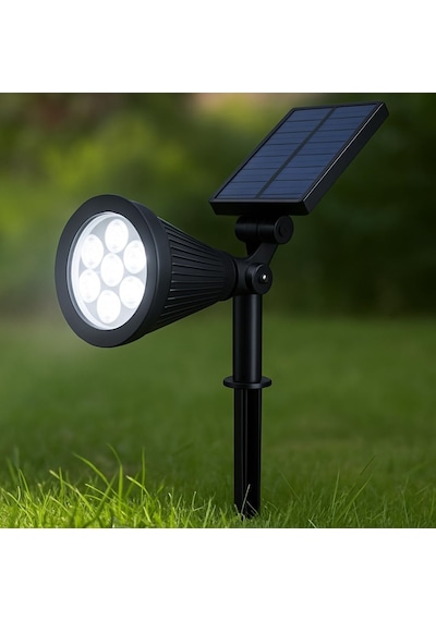 7w Solar Led Bahçe Armatürü 6400k Beyaz Işık Güneş Enerjili Kazıklı & Duvar Montajlı Çim Aydınlatma Lamb Diğer