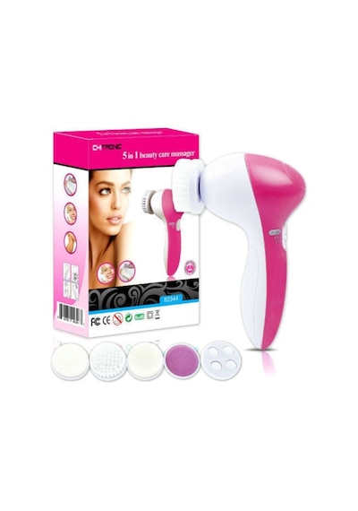 5 In 1 Pilli Yüz Temizleme,masaj Ve Peeling Fırça Seti Sünger Set