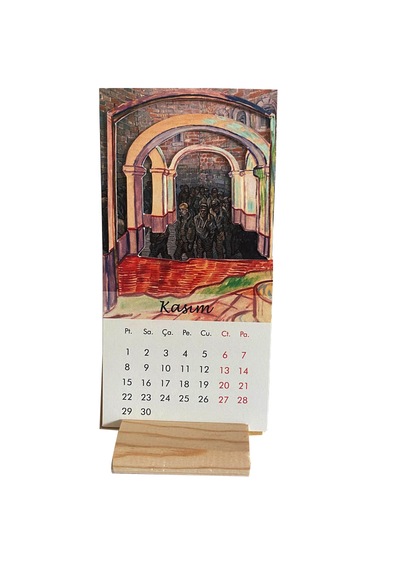 2027 Van Gogh Tabloları Takvimi Çok Renkli