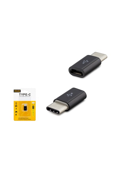Hadron Hn4418 Type-c To Micro Usb Otg Dönüştürücü Siyah
