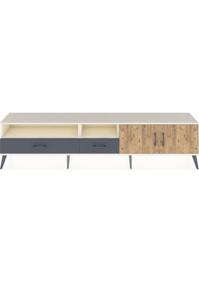 Arges Tv Ünitesi 3 Raflı 2 Çekmeceli 2 Kapaklı 220x30x51 Aytaşı-çam/antrasit Atlas Çam/antrasıt - Aytası Arges Tv Ünitesi 3 Raflı 2 Çekmeceli 2 Kapaklı 220x30x51 Aytaşı-çam/antrasit Atlas Çam/antrasıt - Aytası
