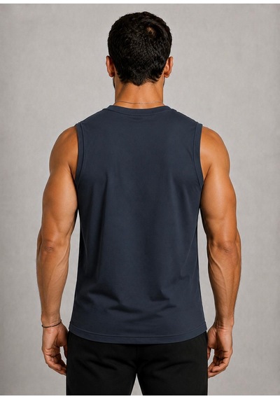 Axxel Erkek Füme Bisiklet Yaka Kolsuz T-shirt-d690