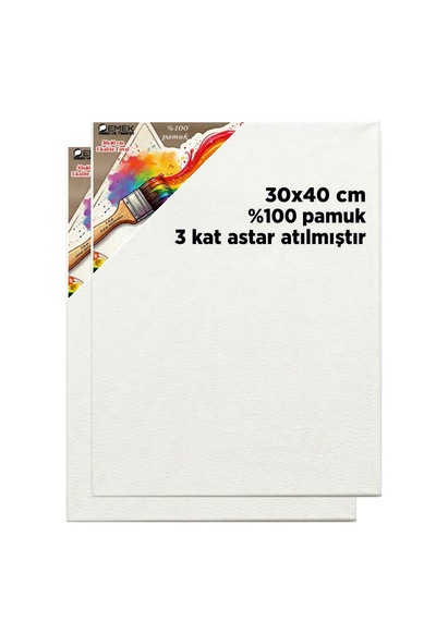 30x40 Cm Tuval 2adet Birlikte . 1.kalite %100 Pamuk 3 Kat Astar Atılmıştır 2 Adet