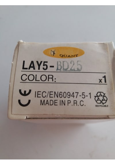 QUANT LAY5 BD 25 METAL GÖVDELİ JOG AÇMA KAPAMA  ŞALTERİ