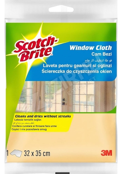 4 Adet Scotch Brite Cam Bezi Tekli Renkli