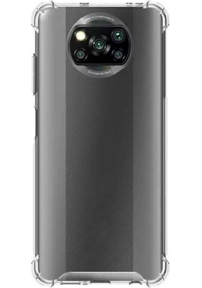 Xiaomi Poco X3 Kılıf Şeffaf Nitro Anti Shock Kapak Renksiz
