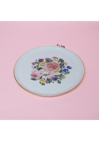 Rose Deluxe Porselen Sunum Tabağı 30 Cm Pembe