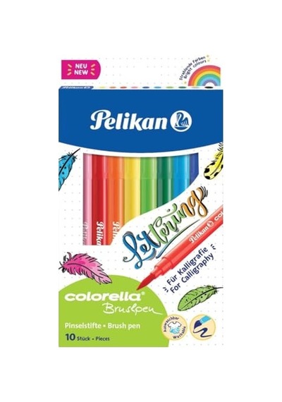 Pelikan Colorella Fırça Uçlu Keçeli Kalem 10lu 103 Ivory