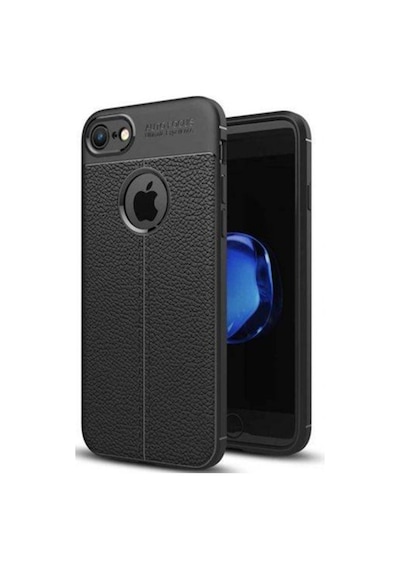 Microcase Apple Uyumlu iPhone Se 2022 Leather Tpu Silikon Kilif - Siyah 547515550