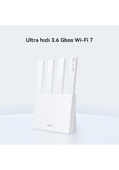 Wıfı Be3 Router, 3.6 Gbps Çift Bant Wi-fi 7, Ultra Hızlı, Görselleştirilmiş Wi-fi Analizi, Ebeveyn Kontrolleri,%120 Daha Hızlı Veri Transferi, Homesec, Beyaz
