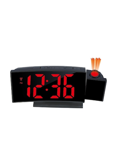 Projeksiyonlu Dijital Masa Saati Kırmızı Led Ekranlı Alarm Snooze Sıcaklık Tarih Usb Ve Pil Diğer