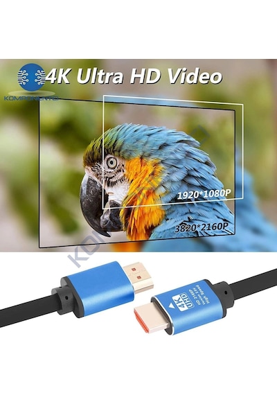 Hdmı Kablo 4k Kalitesi Altın Uçlu Korumalı 5 Metre
