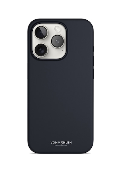 Vonmahlen Apple Uyumlu iPhone 15 Pro Magsafe Silikon Kılıf Lacivert