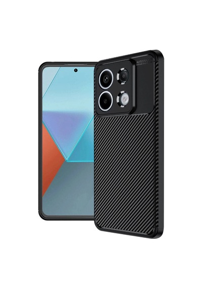 Mey Najmaddin Redmi Note 13 Pro 4g Kılıf Auto Focus Karbon Kapak - Siyah Najmaddin Diğer
