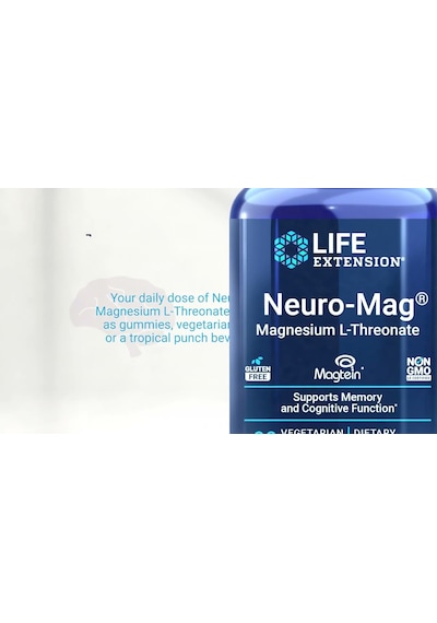 Neuro-mag Magnesium L-threonate 2.000 Mg 90 Vegetarian Capsules