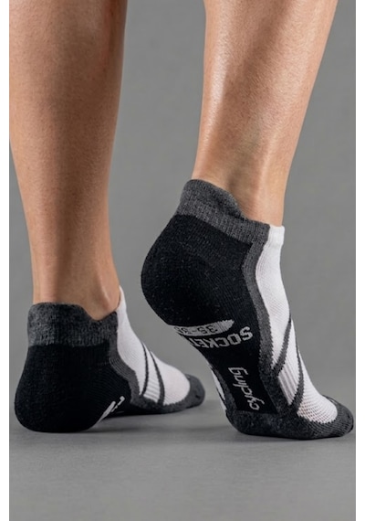 Socketta 2'li Siyah/füme Üniseks Dikişsiz Esnek Hafif Anatomik Patik Bisiklet Çorabı - Premium Siyah-füme Socketta 2'li Siyah/füme Üniseks Dikişsiz Esnek Hafif Anatomik Patik Bisiklet Çorabı - Premium Siyah-füme