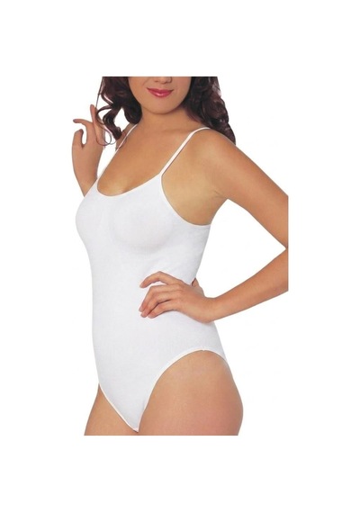 3 Adet İmer Bayan Modal İp Askılı Çıtçıtlı Kancalı Body 9251 Beyaz