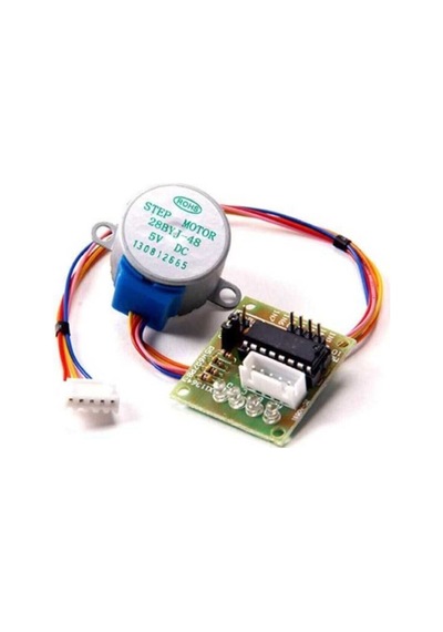 28 Byj-48 Redüktörlü Step Motor Ve Uln2003a Step Motor Sürücü Kartı Rodevino
