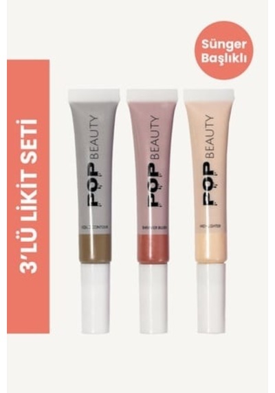 Allık, Kontür, Aydınlatıcı 3'lü Set Blush, Contour, Highlighter Diğer