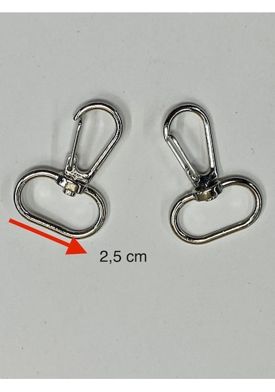 Karantuhafiye Çanta Kancası / Yaylı Model/ 2 Li Set Gümüş Gümüş