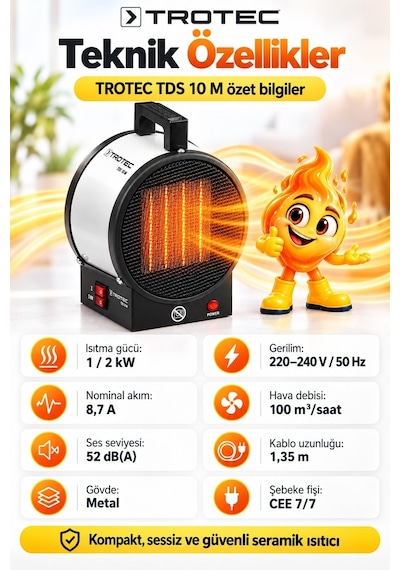 Trotec TDS 10 M Seramik Isıtıcı