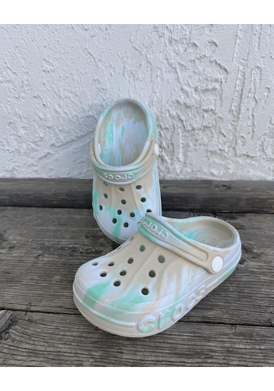 Huzurlu Adımlar Safari Rengi Çocuk Crocs Kum Beji
