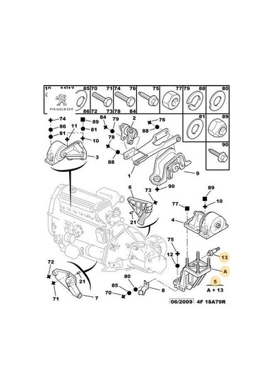Motor Kulak Bağlan Demiri Peugeot 1807.r9