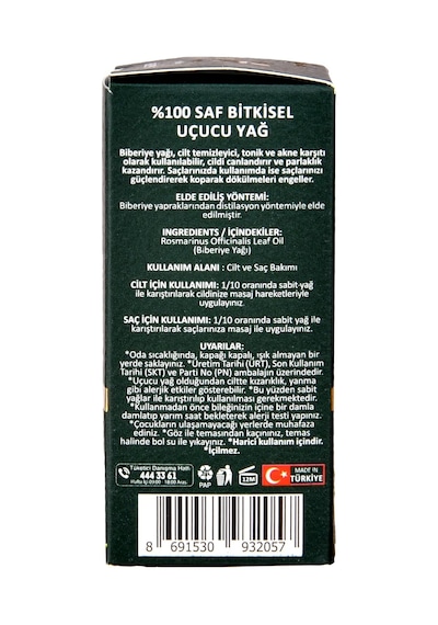 Arifoğlu Biberiye Yağı 10ml%100 Saf Yağ Arlab Saç Bakımı Ve Saç Güçlendirici Etki İçin / Arifoğlu Rosem