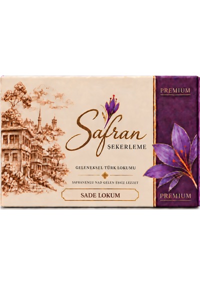 Safran Şekerleme Sade Lokum 350 G