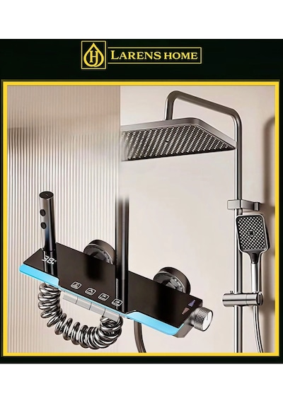 Elva Piyano Elektronik Duş Seti Antrasit