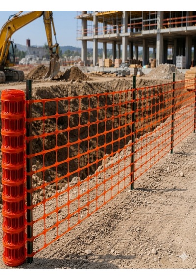 Max Safety İnşaat Alan Perde 50 Mt Kırmızı