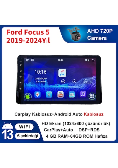 Ford Focus 5 2019-2024yıl 4gb Ram 64gb Rom Carplay Navigasyon