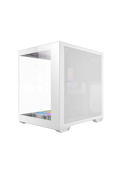 Cx60m Argb White Mikro-atx Oyuncu Kasası, Panoramik Temperli Cam Panel, 3x120mm Argb Fan Dahil, Beyaz