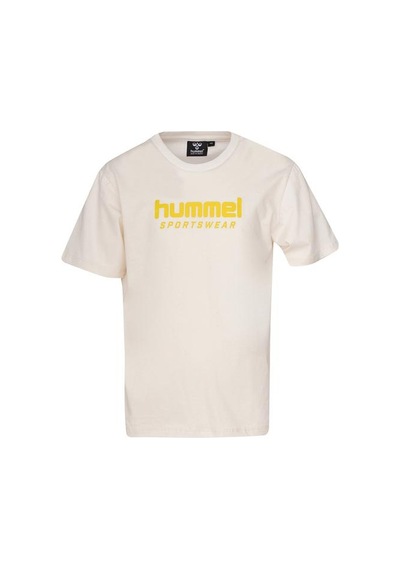 Hummel Adellan Erkek Çocuk Ekru Yuvarlak Yaka Tişört Ekru