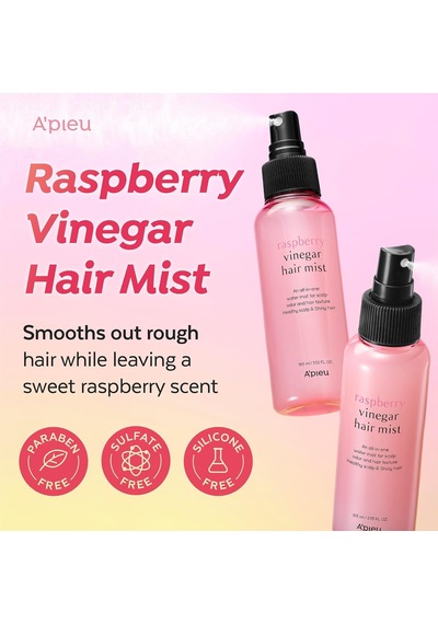 Saçlara Parlak Görünüm Veren Ahududu Kokulu Sirkeli Saç Misti A'pıeu Raspberry Vinegar Hair Mist Diğer