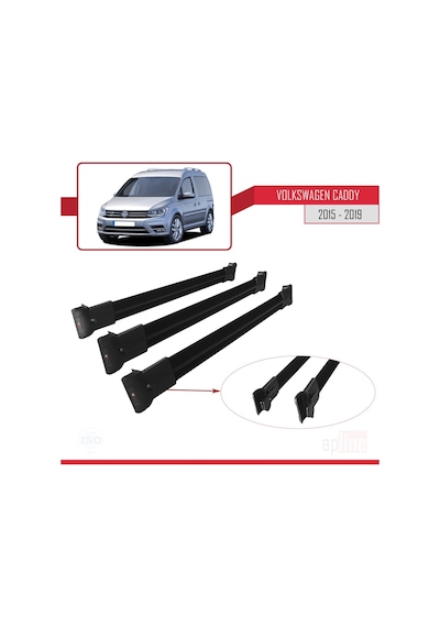 Volkswagen Caddy 2015-2019 Arası Fly Model Ara Atkı Tavan Barı Si