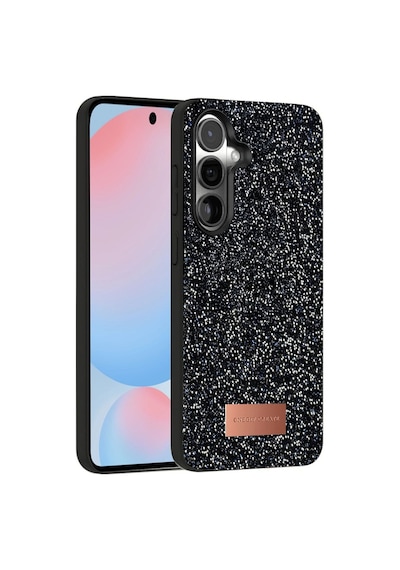 Tedar Onegif Samsung Galaxy Uyumlu S24 Plus Bright Simli Kapak - Siyah Najmaddin Standart
