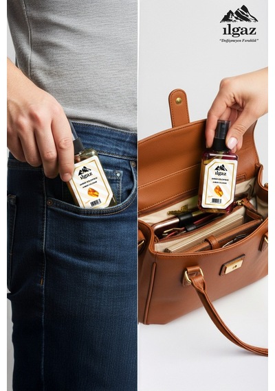 Amber Sprey Kolonya Cep Boy Elegance Series 4'lü Eko Paket - 4x50 Ml